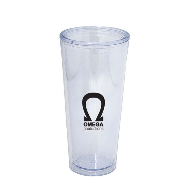 709 ML. (24 OZ.) Double Walled Tumbler with Straw