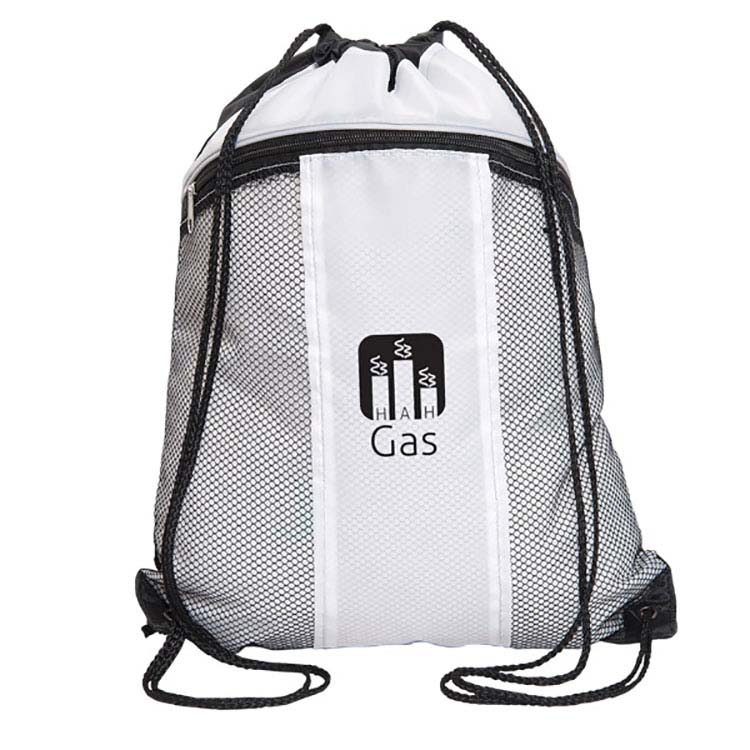 Havresac à cordons avec grande poche à glissière avant #3