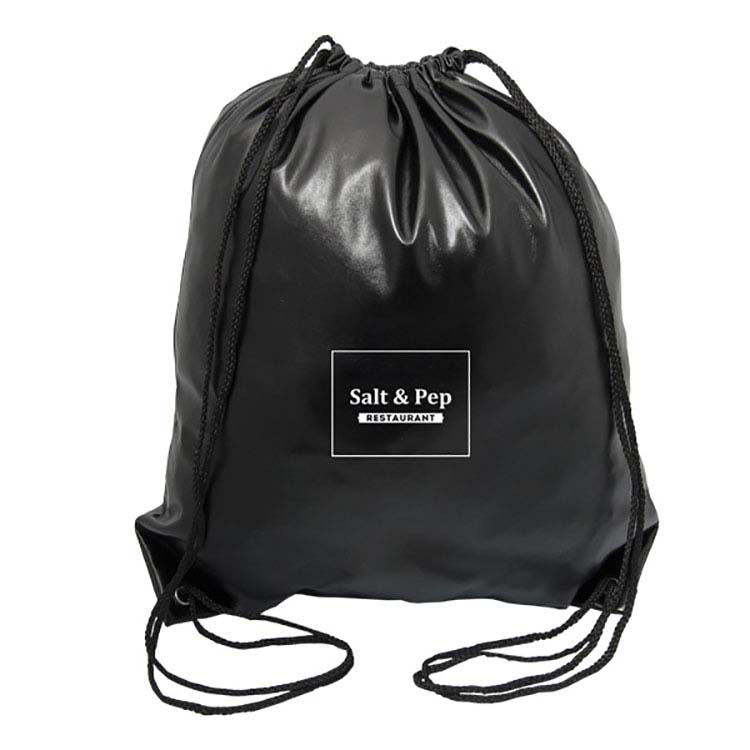 Runner Drawstring PU Knapsack