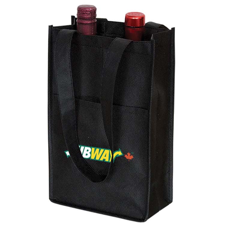 Sac à vin non tissé pour deux bouteilles