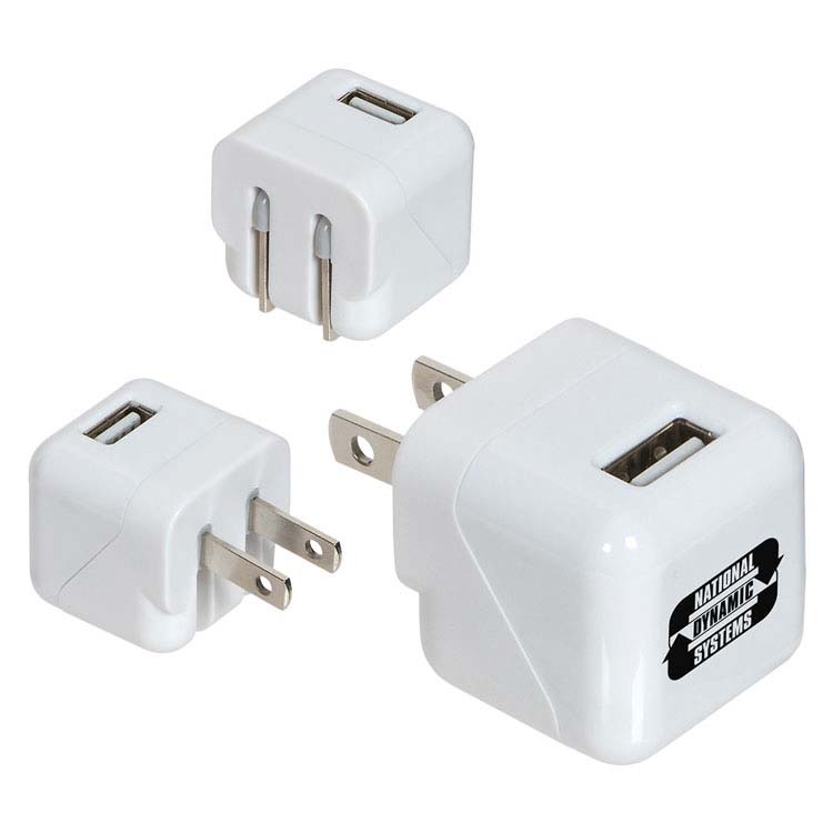 AC-USB Adapter with Foldable Prongs