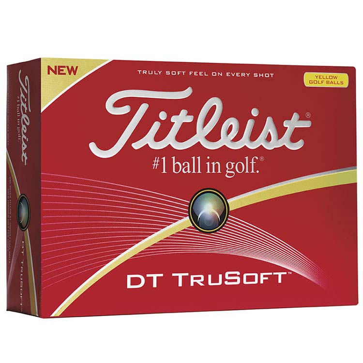 Balles de golf Titleist DT TruSoft Jaune Std Serv