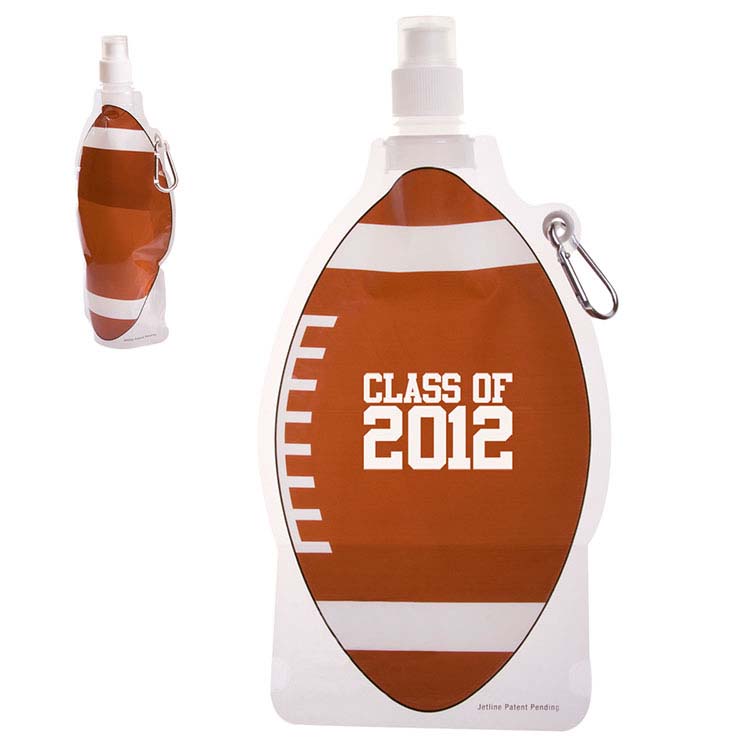 Football Collapsible Water Bottle 22 oz
