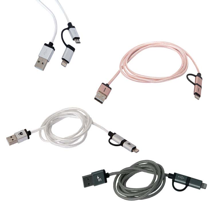 Câble turbo syncronisé et de chargement 2 en 1 certifié MFI