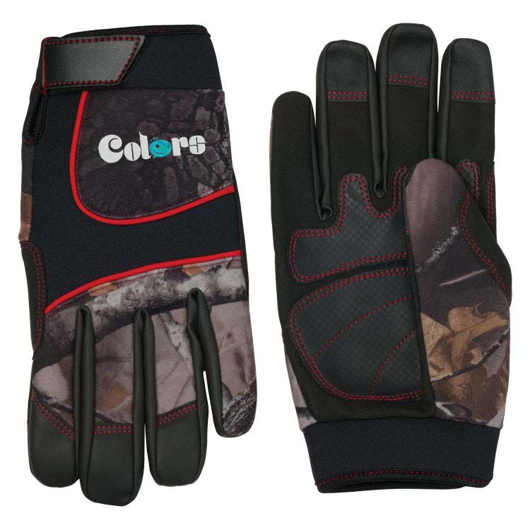 Synthetic Leather Palm Camo Glove