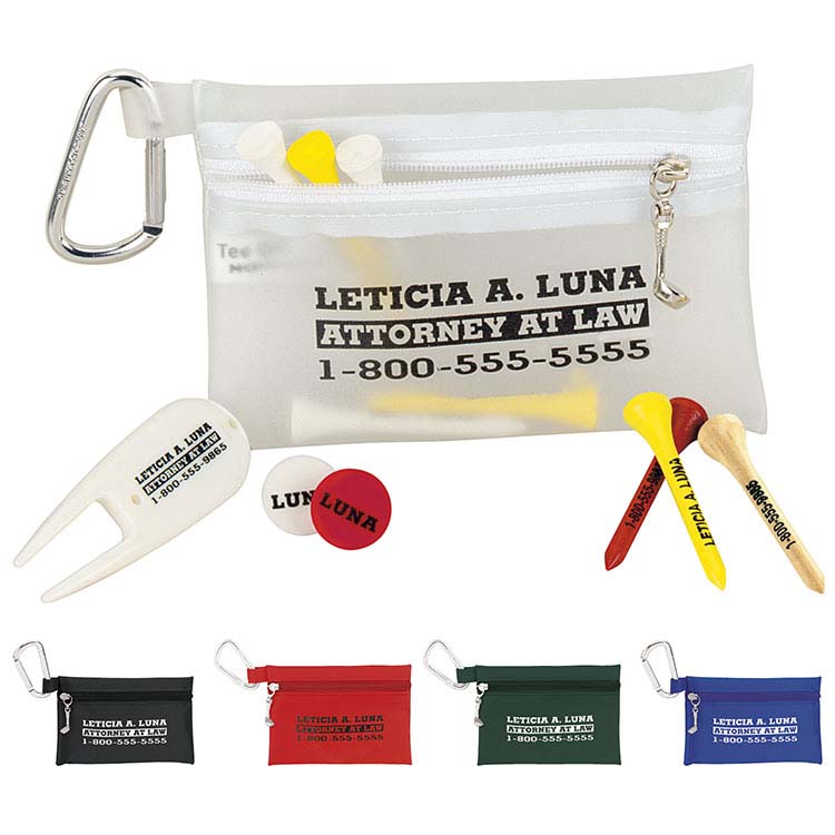 Pochette Champion avec accessoires de golf - tés 2-3/4"