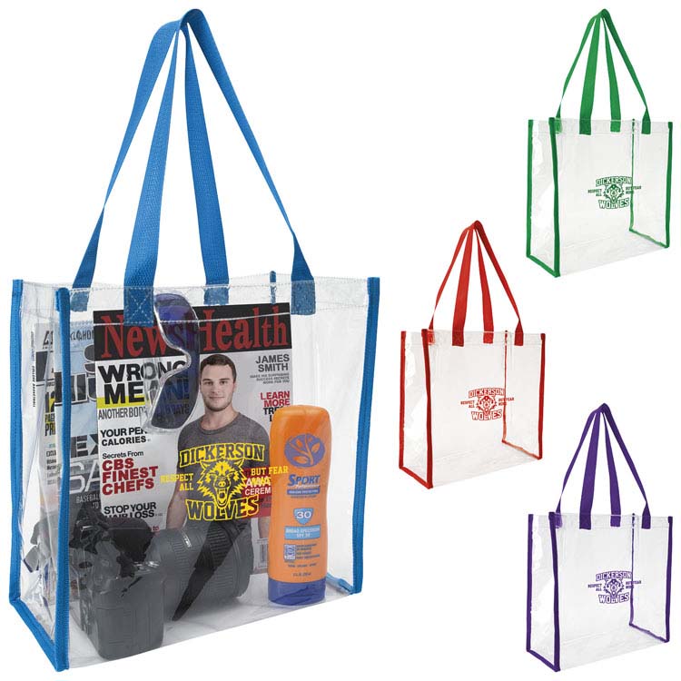 Clear Vinyl Game Tote