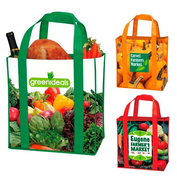 Laminated Non-Woven Grocery Tote