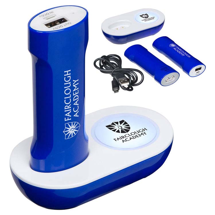 Banque de puissance 2200mAh station d'accueil avec veilleuse