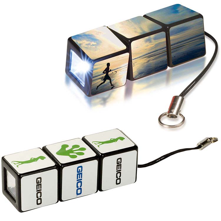Lampe de poche Cube Rubik personnalisée