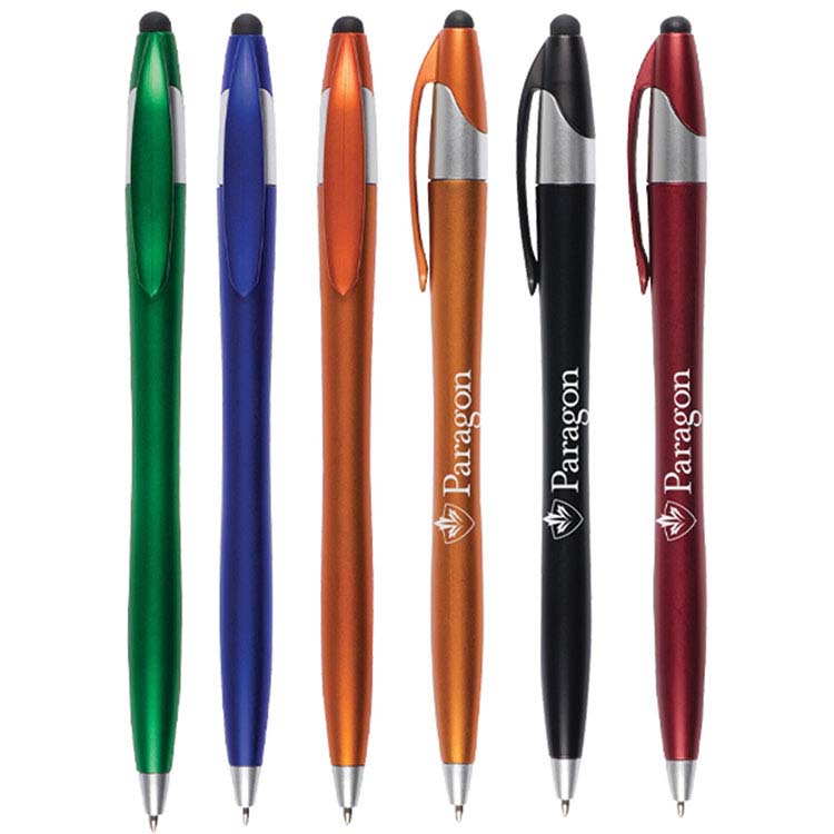 Charleroi Plastic Pen with Stylus