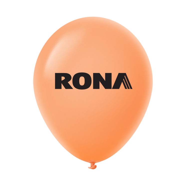 Ballon 12" Premium standard en latex abricot
