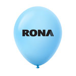 Ballon 12" Premium standard en latex bleu pastel