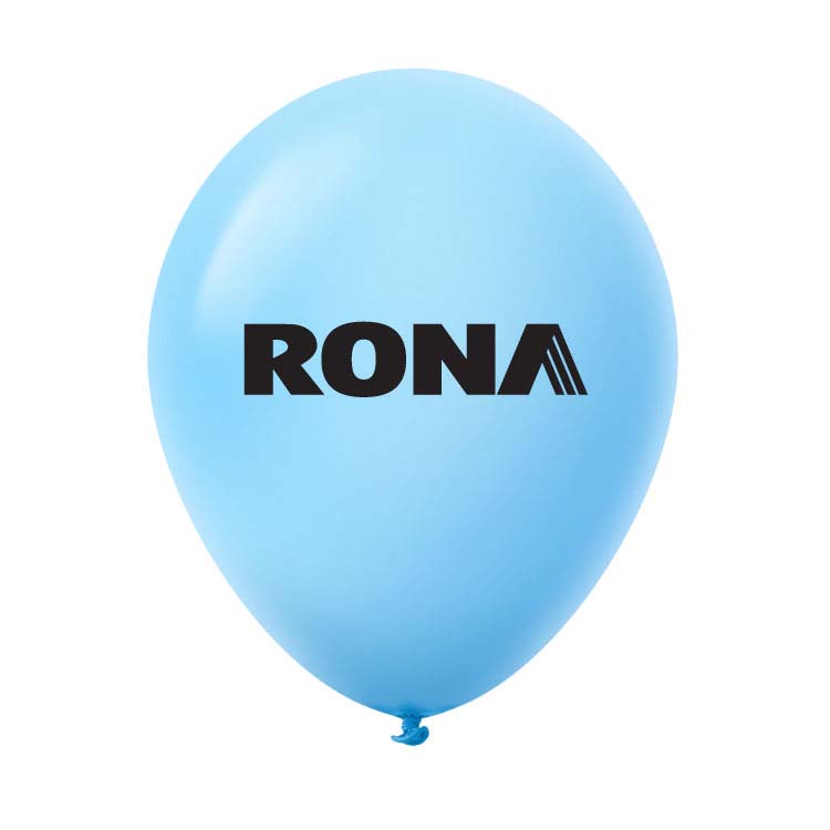 Ballon 12" Premium standard en latex bleu pastel