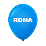 Ballon 12" Premium standard en latex bleu royal