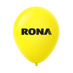 Ballon 12" Premium standard en latex jaune citron