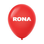 Ballon 12" Premium standard en latex rouge chaud