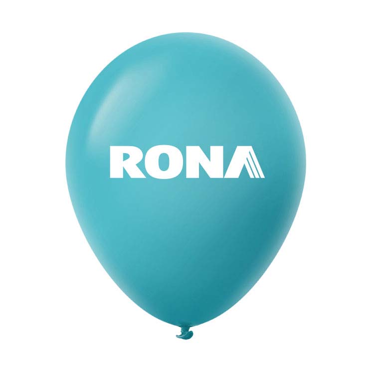 Ballon 12" Premium standard en latex turquoise