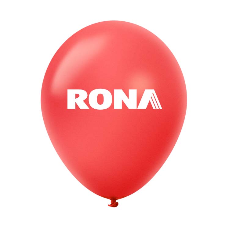 Ballon 12" métallique Premium en latex rouge