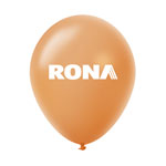 Ballon 12" perlé Premium en latex orange