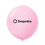 Ballon 17" Premium standard en latex rose pastel