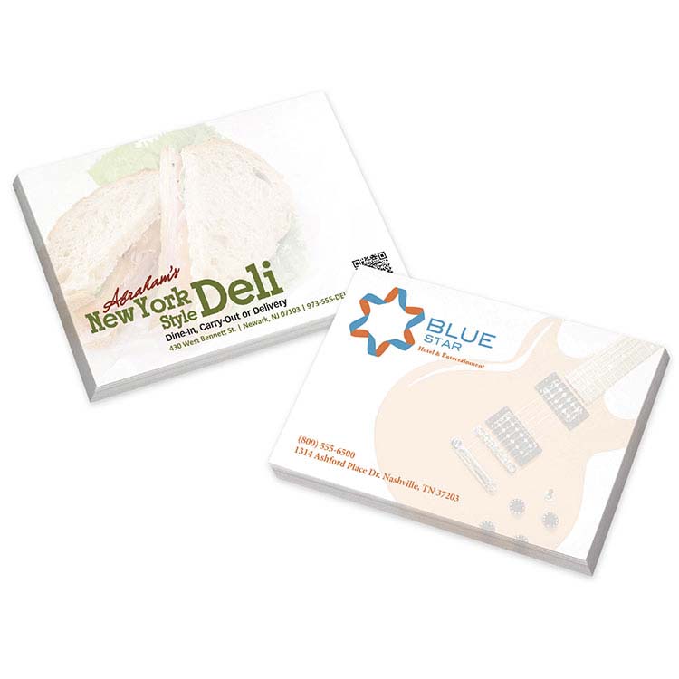Bloc-notes autocollant 4" x 3" de 25 feuilles
