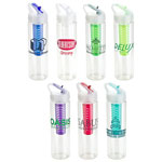 Arena PET Eco-Polyclear Infuser Bottle with Flip-Up Lid