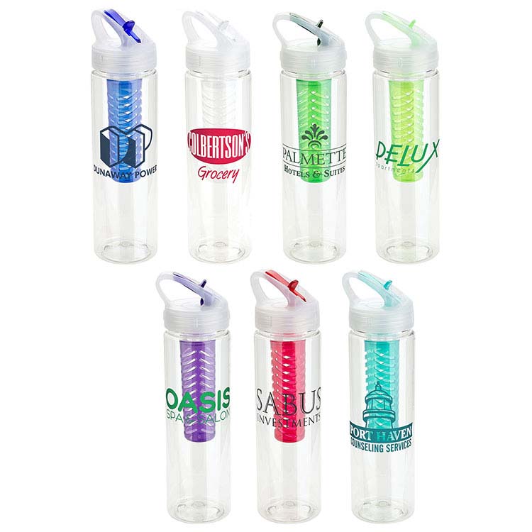 Arena PET Eco-Polyclear Infuser Bottle with Flip-Up Lid