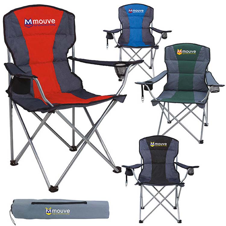 Chaise pliante à rayure