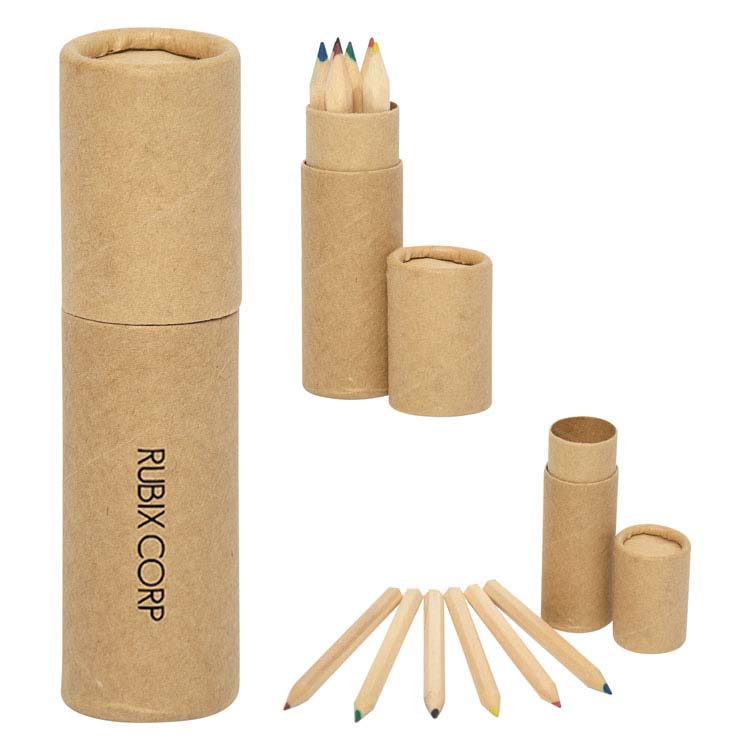 Crayons à colorier dans un tube
