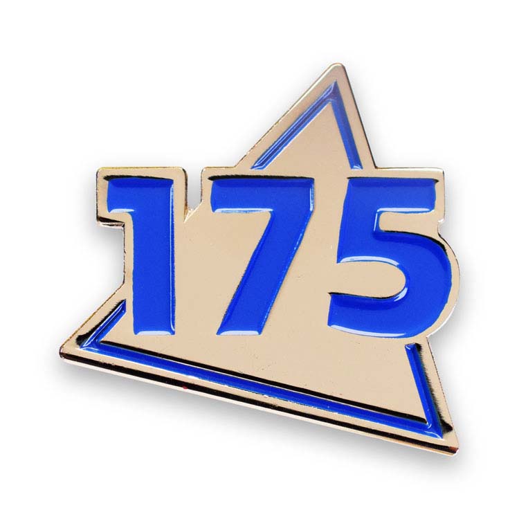 Épinglette découpée émaillée argent #4