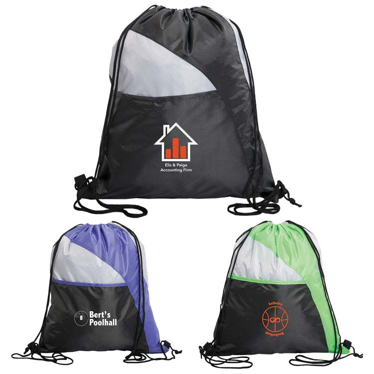 210D Polyester Drawstring Knapsack