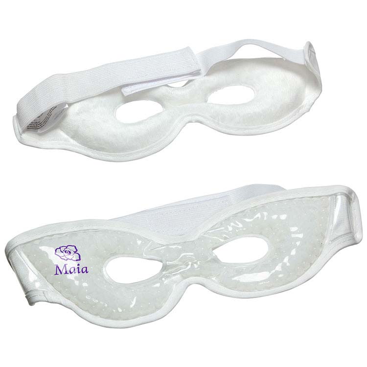 Premium Plush Eye Mask Aqua Pearls Hot/Cold Pack #3