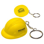 Porte-clés anti-stress casque de construction