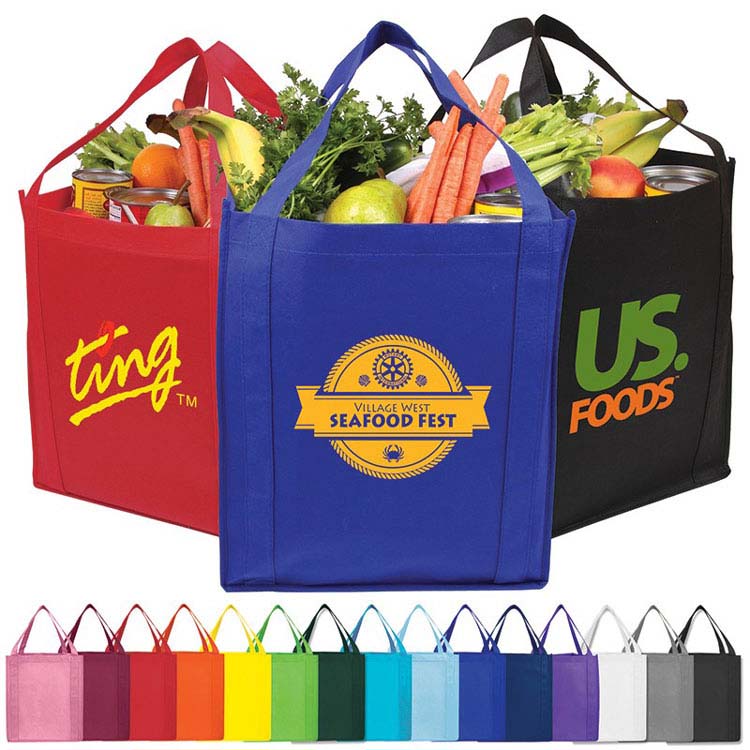 Saturn Jumbo Non-Woven Grocery Tote