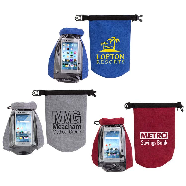 Waterproof Gear Bag with Touch-Thru Phone Pocket