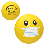 Balle anti-stress Emoji avec masque