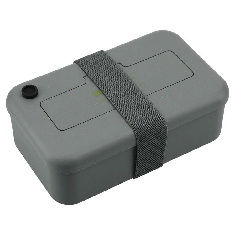 Boîte à lunch en fibre de bambou avec compartiment à ustensiles #10