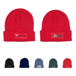 Knit Beanie with Patch