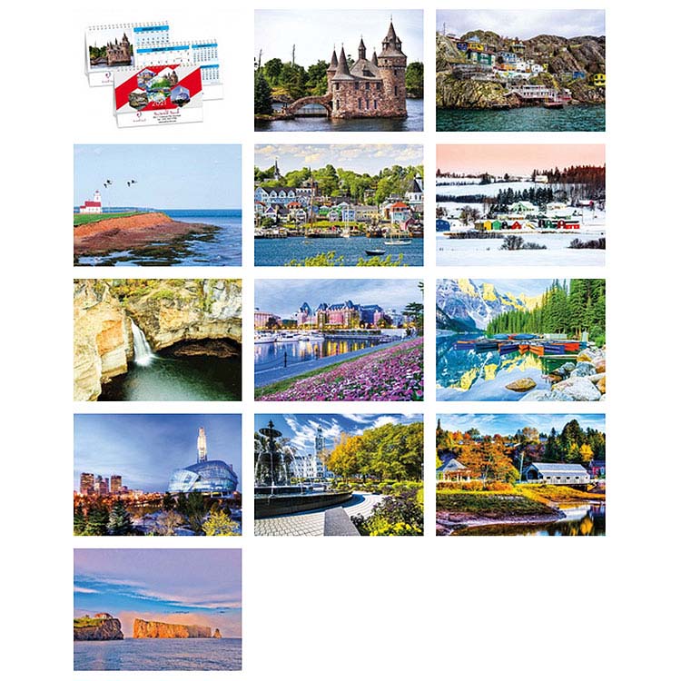 Canada's Charms Double View Calendar #2