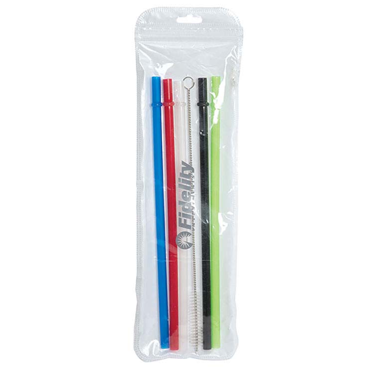 Ozone 9" Reusable Straw Set With Brush