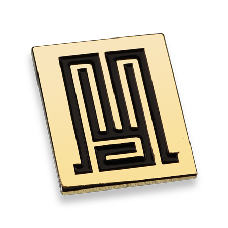 Épinglette rectangulaire émaillée #3