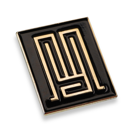 Épinglette rectangulaire émaillée #4