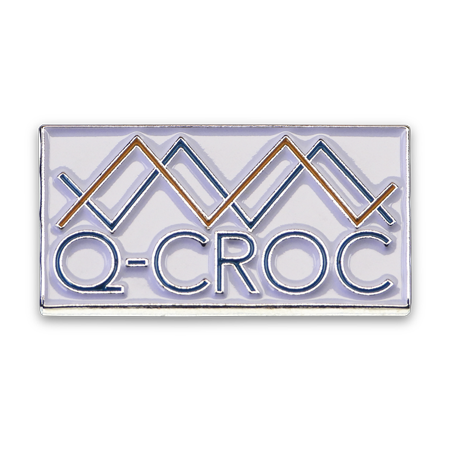 Rectangular Silver Plated Lapel Pin #2