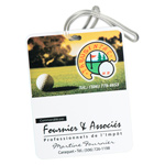 Étiquette rectangulaire pour sac de golf