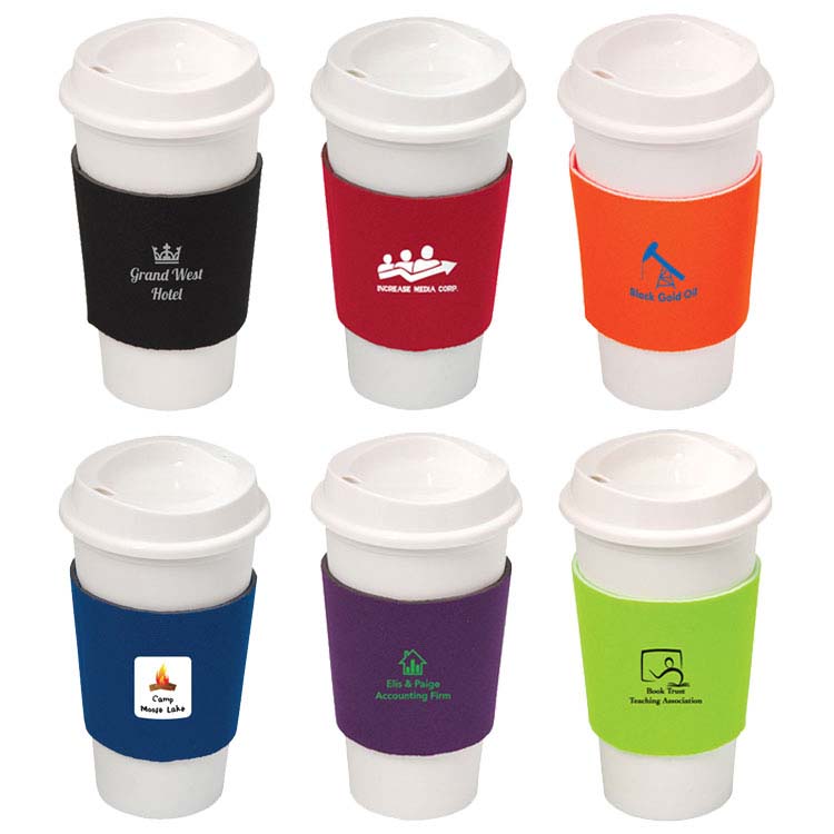 NYC Plastic Cup with Neoprene Sleeve