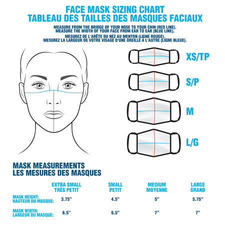 Masque non imprimé 2 épaisseurs fait au Canada #3