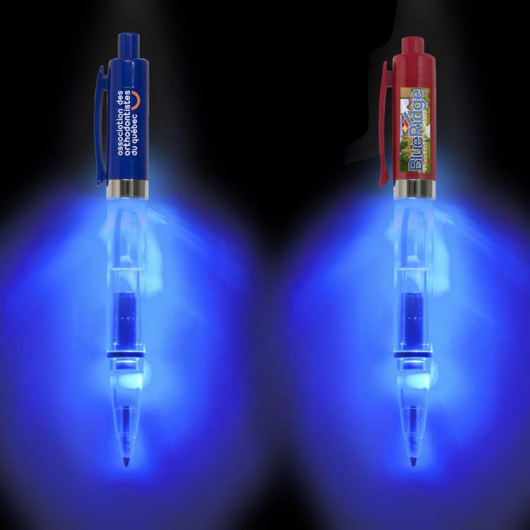 Vicente Light Up Pen with Blue LED Light