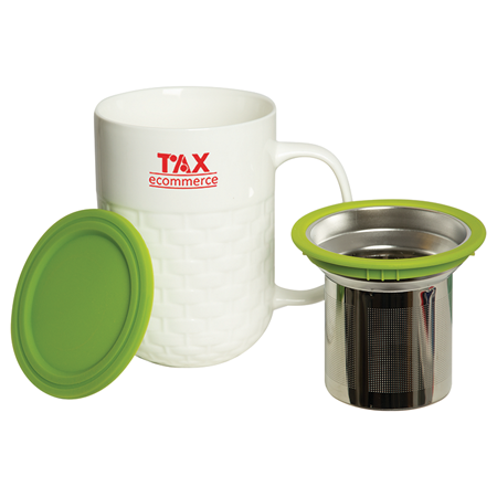 Colombo Porcelaine Mug with Tea Strainer #2