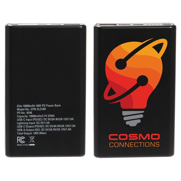 Elite 10000mAh 18W PD Power Bank with USB-C and Lightning Ports #3